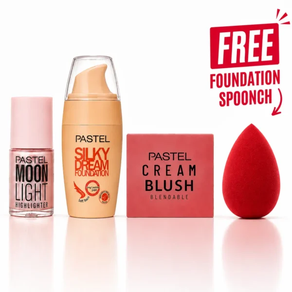 PASTEL Glow & Blush Trio + Free Foundation Spoonch 24% OFF