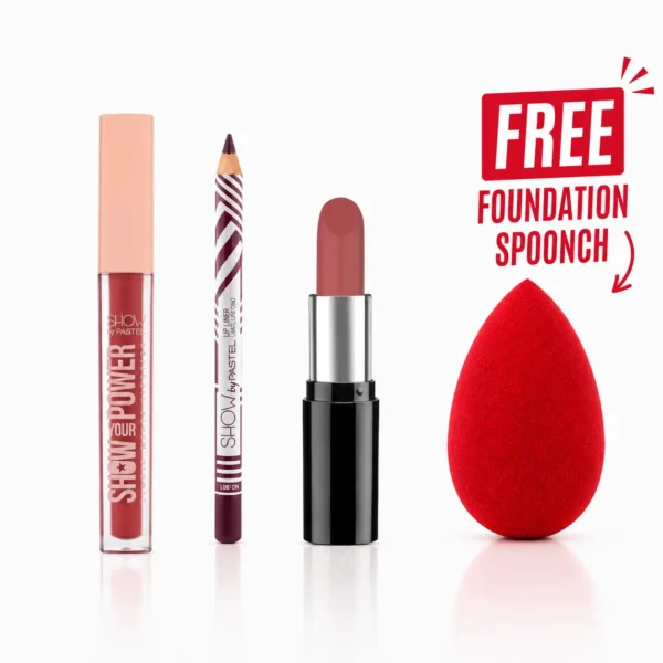 Pastel Lip Trio + FREE Foundation Sponge | 24% OFF