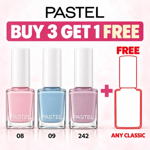 PASTEL Buy 3 Get 1 Free - Classic Nail Polish Bundle
